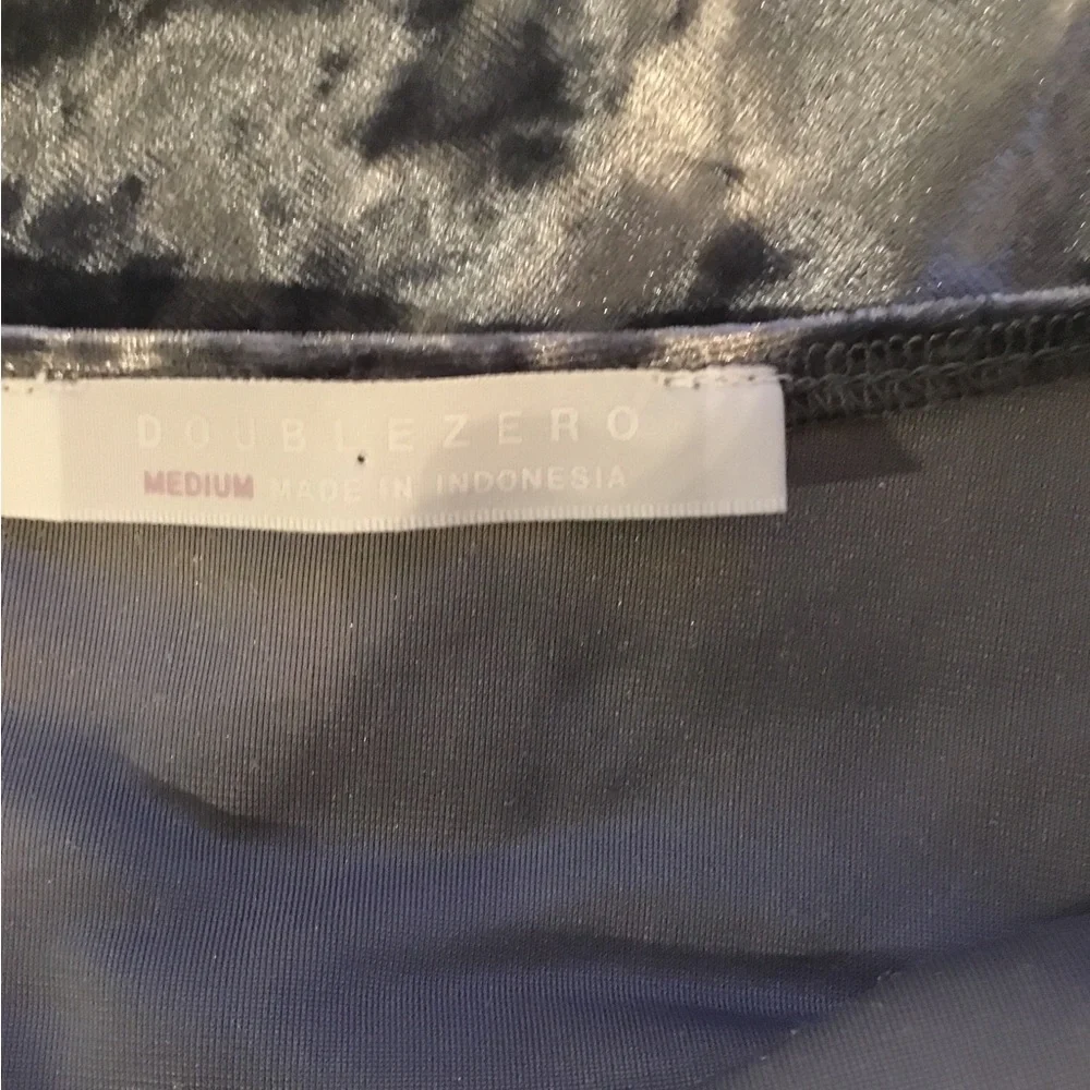 Double Zero Silver / Gray Slip Velvet Dress Size Medium $40 - Picture 11 of 11
